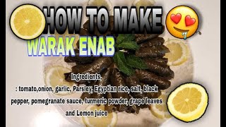 How to make warak enab Arabic recipe [upl. by Tremann]