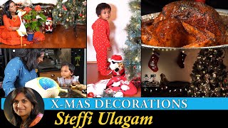 Decorating home for Christmas Vlog in Tamil  Thanksgiving Turkey Roast [upl. by Tenner]