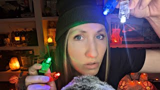 ASMR girl FROM THE FUTURE💡does your makeup💄 anticipatory│light triggers│mouth sounds│intuition test [upl. by Einon507]