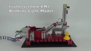 fischertechnik EM1  Blinking Light Model [upl. by Nbi901]