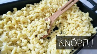 How to make Knöpfli small Dumplings Pasta [upl. by Ramled825]