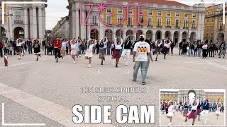 KPOP IN PUBLIC SIDE CAM IZONE 아이즈원 SONG MEDLEY  Dance Cover by HEART GUN from Portugal [upl. by Durrell]