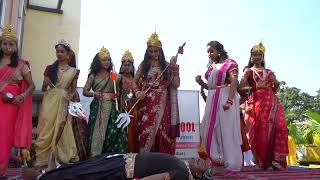 Mahishasur Mardini Dance Drama Cultural Program at Don Bosco Convent School Madhubani [upl. by Lalita319]