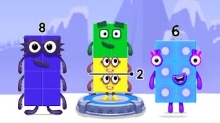 Numberblocks Learning Academy 36  Numberblocks 5 8 6  Numberblocks Magic Run  Numberblocks Game [upl. by Hoxie]