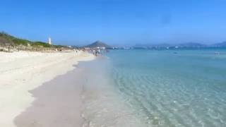 Playa de Muro  Playa Port de Alcudia Mallorca [upl. by Annawek]