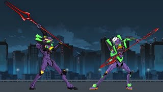 The Battle Cats  Eva 01 vs Eva 13 [upl. by Dorella63]