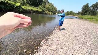 Summer steelhead fishing [upl. by Sheppard]