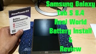 Samsung Galaxy Tab S quotReal worldquot Battery Replacement  Newpower99com Battery [upl. by Isleen]