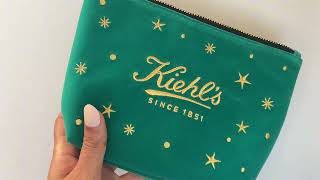 What’s Inside Kiehls 2024 Free Holiday Gift Bag ❄️✨ [upl. by Notsehc]