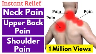 Quick Neck Pain Upper Back And Shoulder Pain Relief Technique  Trapezius Muscle Stretch In Hindi [upl. by Glynas]