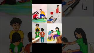 4 Emotional video shorts youtubeshorts art drawing sojibdrawingbook [upl. by Quintana896]