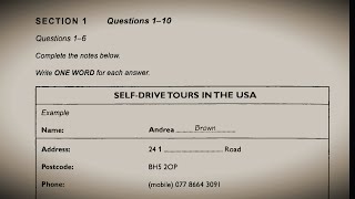 Self drive tour in the USA ielts listening test HD Audio 720p [upl. by Lemrahc]