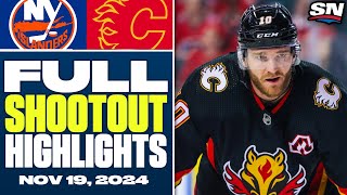 New York Islanders at Calgary Flames  FULL Shootout Highlights  November 19 2024 [upl. by Wiburg]