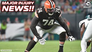 Devastating Blow For The Browns  Tackles Dawand Jones amp Jedrick Wills Sidelined for the Season [upl. by Hallimaj]