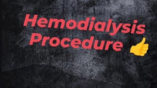 Hemodialysis procedure blood se water ko kaise nikalte hai [upl. by Eirrok]