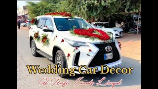 wedding car decoration fortuner fortuner legender wedding car decoration [upl. by Alfredo]