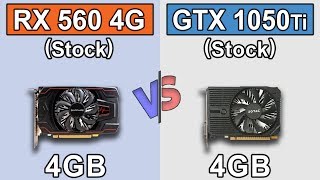 RX 560 4GB vs GTX 1050 Ti 4GB  Core i38100  New Games Benchmarks [upl. by Gibrian]