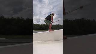 Wakeskating On A Rooftop Rail  INSANE [upl. by Arotak]