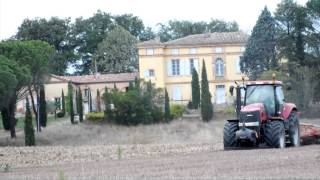 déchaumage 2012 avec un case ih magnum 280 [upl. by Brott]