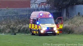 Tyne and Wear fire and rescue Mercedes sprinter fire van on a field putting out a fire [upl. by Cacka877]