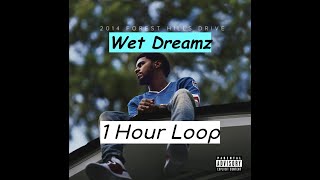 J Cole  Wet Dreamz 1 Hour [upl. by Winton]