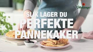 Slik lager du pannekaker  Baketips fra Melange [upl. by Neetsirhc]