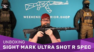 Unboxing Sight Mark Ultra Shot R Spec Red Dot for Airsoft amp Paintball [upl. by Kamerman806]