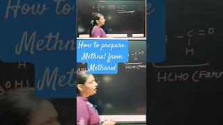 How to prepare methanal from methanol shorts science chemistry [upl. by Nerra]