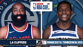 LA Clippers Vs Minnesota Timberwolves NBA Live Scoreboard 2024 [upl. by Essilem]