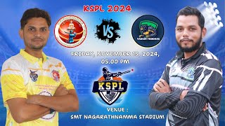 KSPL  2024  YADGIR YODDHAS VS YOGASHREE RAICHUR KINGS  MATCH  25 [upl. by Epoh147]