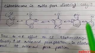 Why Chlorobenzene is ortho para directing [upl. by Enail]