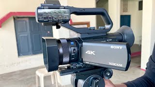 UNBOXING SONY PXW  Z90 4K XDCAM REVIEW TEST [upl. by Thurmond484]