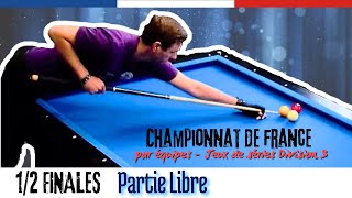 Billard partie Libre  Championnat de France JDS D3 I Thomas SOUDAY vs Eric GUIGNON [upl. by Castera]