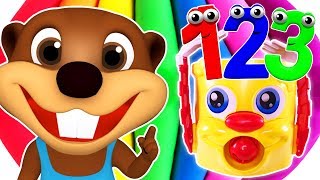 Numbers 123 Songs Collection  Teach Toddlers to Count Learn Colors amp Counting for Kids Children [upl. by Nereids520]