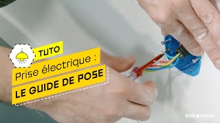 Comment installer une prise avec un circuit encastré   Bricorama [upl. by Sivel16]