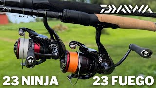 Daiwa 23 Ninja vs Daiwa 23 Fuego  Bättre än Shimano Vanford [upl. by Ahsatal]