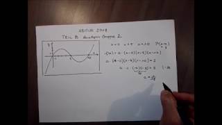 Abi Bayern Mathe 2018  Lösung Analysis 1a Teil B  Gruppe2 [upl. by Eelaroc]