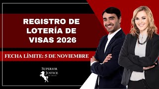 Registro de lotería de visas 2026 ¡Aplica antes del 5 de noviembre 2024 [upl. by Eimat]