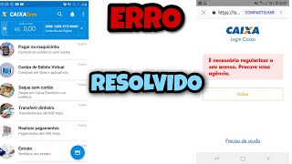 É necessário regularizar o seu acesso procure uma agência PASSO A PASSO COMO RESOLVER ESSE ERRO [upl. by Okram749]