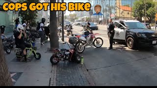 Mini Bikes TakeOver Hollywood Dirt Bikes Get TAKEN By COPS [upl. by Nevsa]