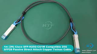 25G SFP28 Passive Direct Attach Copper Twinax Cable [upl. by Gav]