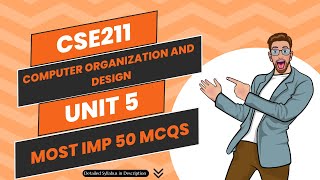 Computer Organization and Design  CSE211  UNIT 5  Most IMP Top 50 MCQs [upl. by Gib]