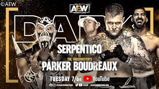 Parker Boudreaux vs Serpentico  Singles Match  AEW Dark 155  WWE 2K22 [upl. by Mariya847]