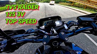 TVS Raider 125 TOP SPEED  Medina Motors [upl. by Matty166]