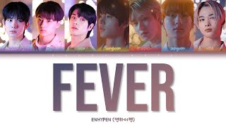 ENHYPEN 엔하이펜  FEVER Lyrics Color coded [upl. by Monique802]