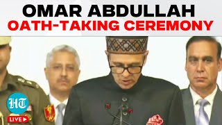 Omar Abdullah Swearing In Ceremony LIVE  Omar Abdullah Takes Oath As JampK CM LIVE  JampK News LIVE [upl. by Ihcekn64]