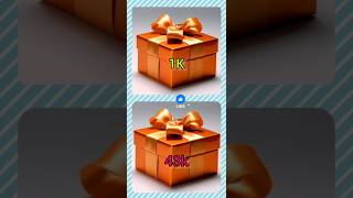 1k vs 43k choose your gift box 🎁giftbox shorts viral gift chooseyourgift chooseone gifts [upl. by Gnouhp]