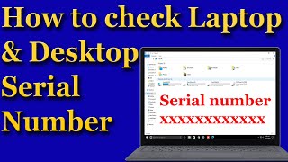 How to find serial number of hp laptop EASY 2024 [upl. by Omocaig]