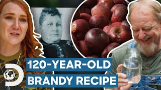 120YearOld Brandy Recipe Uses quotRottenquot Apples  Moonshiners [upl. by Notelrac471]