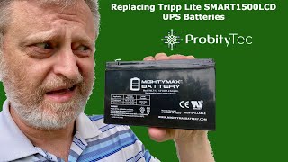 Replacing Tripp Lite SMART1500LCD UPS Batteries [upl. by Aihseya619]